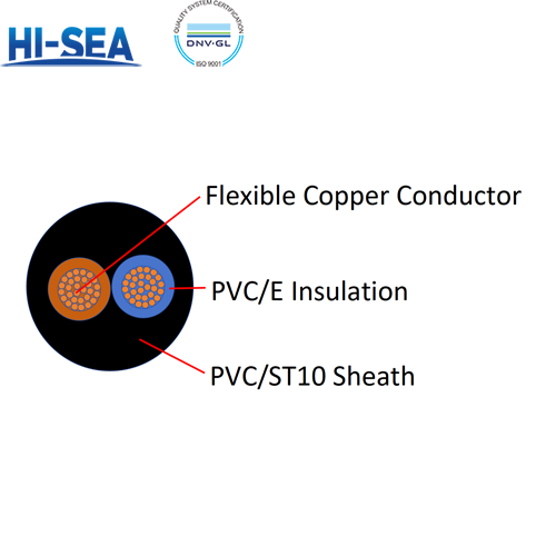 60227 IEC 56(RVV-90) Heat-resistant Light PVC-sheathed Cord